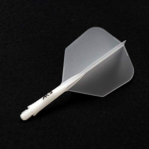 CUESOUL 6 Pieces ROST Integrated Dart Shaft and Flights - color: Shaft Length 21mm-Big Wing Shape-Ice