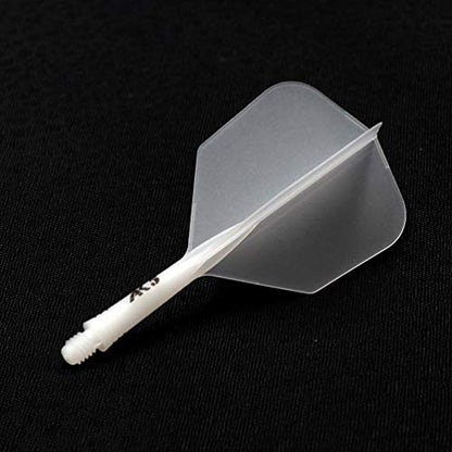 CUESOUL 6 Pieces ROST Integrated Dart Shaft and Flights - color: Shaft Length 21mm-Big Wing Shape-Ice