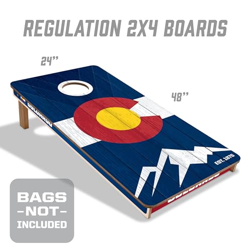 YouTheFan 2' x 4' Professional Wood Cornhole Game