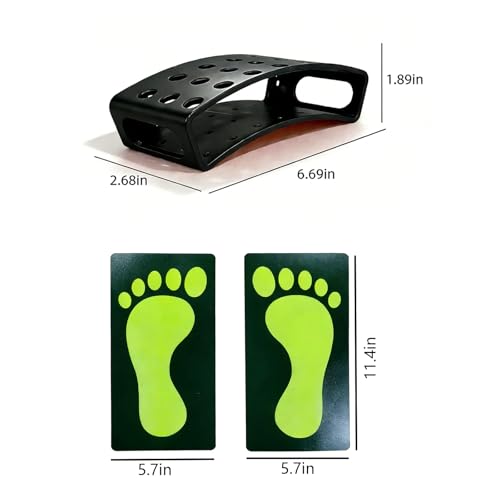 Dart Holder Wall Mount, 21-Dart Capacity | Luminous Foot Stickers, Throwing Line, Posture Correction