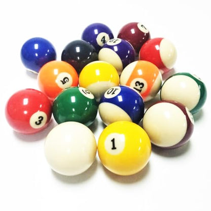 Replacement Billiards Ball, 2-1/4" Regulation Size, Object Balls with Cue Ball & Billiard #8 Ball, Standard Billiards Ball Accessories - color: 10