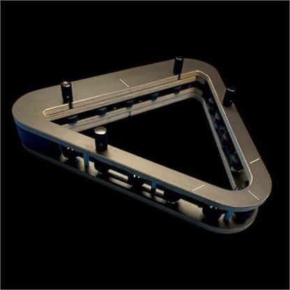 Professional Billiard Rack, Heavy Duty Solid Wood Triangle & Diamond Racks, Gap-Free Precision for 8-Ball & 9-Ball Perfect Breaks, Essential Billiards Accessories - color: 8-ball