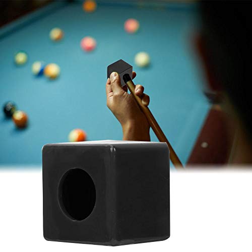 Zerone Billiard Chalk Holder, Secure Fit Pool Cue Tip Lubricator with Portable Design for Billiard Enthusiasts Snooker Lovers and Pool Player (Black)