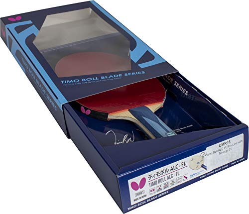 Butterfly Timo Boll ALC Blade & Tenergy 05 Rubber Shakehand Table Tennis Racket - Pro-Line Series - Comprised of Our Most Popular Blade and Rubbers - Recommended for Aspiring Professional Players