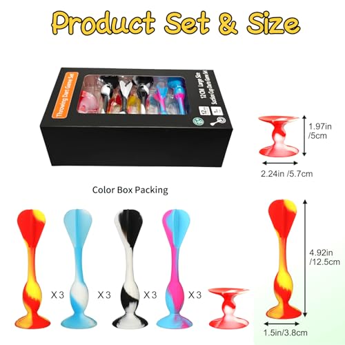 Outdoor Throwing Games Silicone Soft Darts Toys, 12Pcs Suction Cup Sticky Flying Darts, Fun Party Yard Game for Adults Kids, Beach Backyard Family Activity