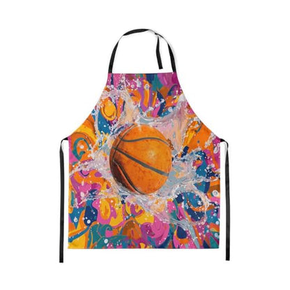 Castle Fairy Basketball Kitchen Apron - color: Graffiti Basketball