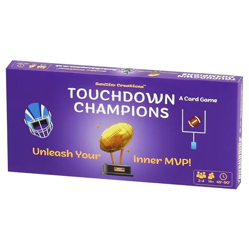 Touchdown Champions Football Card Game - Sports Strategy Card Game - Family Game Night Card Games for 2-4 Players - Perfect for Gifts Super Bowl Parties 14