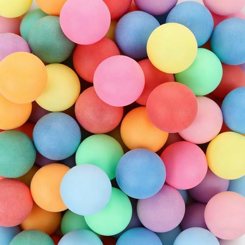 40 Pcs Multicolor 40mm Plastic Play Balls Table Tennis Balls, Entertainment Ping Pong Balls, DIY Projects, Holiday Decorations, Teaching Tools, Not for Ball Pits