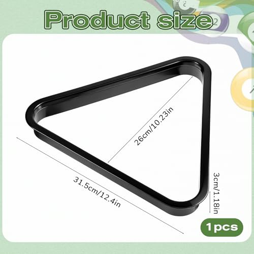 Plastic Pool Ball Rack, Table Ball Organizer Billiard Frame, Tripod Plastic Triangle Rack for Billiard Balls Diamond Pool Balls Racks Fit Standard 2-1/4" Billiards Pools