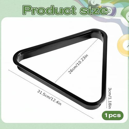 Plastic Pool Ball Rack, Table Ball Organizer Billiard Frame, Tripod Plastic Triangle Rack for Billiard Balls Diamond Pool Balls Racks Fit Standard 2-1/4" Billiards Pools