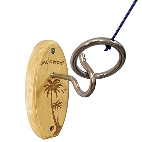 Deluxe Hook and Ring Toss Game, Outdoor Indoor Toss Game Set, Throwing Toys for Family, Party Games - style: Coconut Tree S