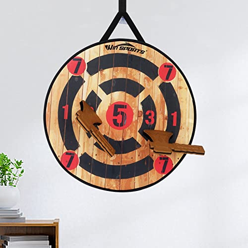 Foam Axe Throwing Game Indoor&Outdoor Target Game,Includes Two Foam Axes, One 26” Easy Fold Target and A Carry Bag