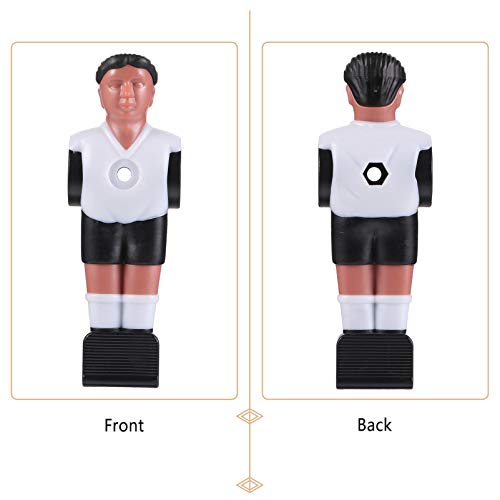 SEWACC 10cs Foosball Men Replacement Foosball Player Figurine Foosball Accessories Soccer Table Parts