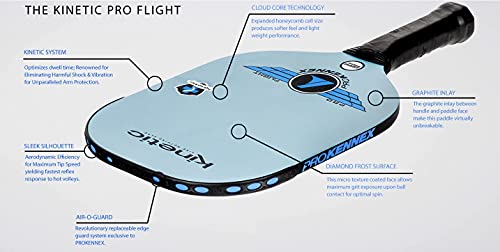 PROKENNEX Pro Flight Pickleball Paddle | PROKENNEX - color: Blue