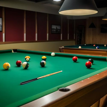 Short Pool Cue Stick Lightweight Billiard Cue for Beginners Teens Compact Practice for Tight Spaces and Pool Tables