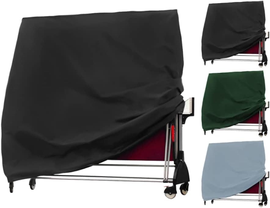 J&C Table Tennis Cover 420D Ping Pong Table Cover Black Full UV Protected Table Tennis Cover Outdoor Waterproof Heavy Duty Ping Pong Table Outdoor Waterproof - color: grey