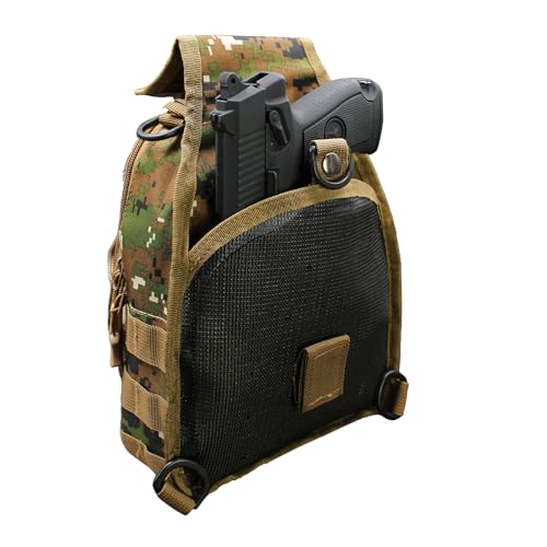 Viriber Tactical Backpack, Waterproof Military Cross-body Molle Sling Shoulder Backpack Chest Bag for Outdoor Every Day Carry Camouflage A - color: Camo a