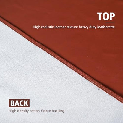 KONLLEN Pool Table Cover PU Leather Billiard Table Covers Indoor Outdoor Pool Table Cover Waterproof for 9 Feet Fitted Billiards Pool Accessories Black and Brown