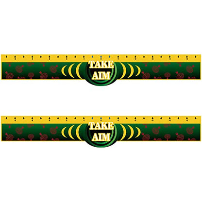 Jutom 2 Pcs Dart Throw Line PVC Toe Line Floor Stickers Markers Accessories for Dart Players Lovers Party Game Supplies Favors, 23.4 x 3.7 Inches