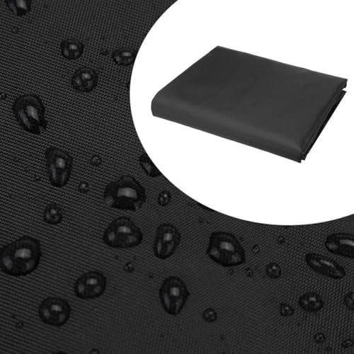 Waterproof Table Tennis Table Cover, Polyester Pong Table Protector for Outdoor Indoor Use, Tear Resistant Furniture Dust Cover with Foldable Storage, Black