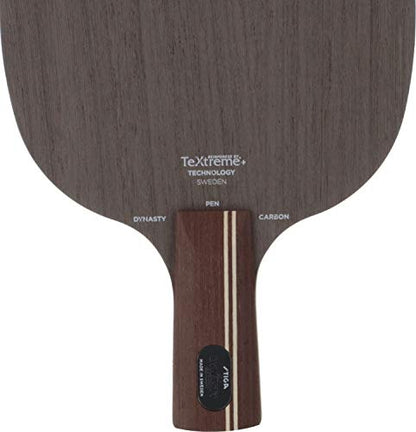 STIGA Table Tennis Racket, Forgiveness Model, Dynasty Carbon, Pen Holder, for Attacks, Includes Special Materials | Pen Holder - style: Chinese Style Pen