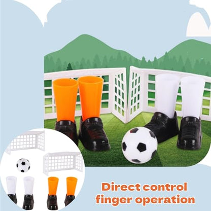 2Sets Finger Soccer Game Compact Mini Tabletop Soccer Finger Football with Four Goals for Fan Club Party Presents Football Products and Sports Games