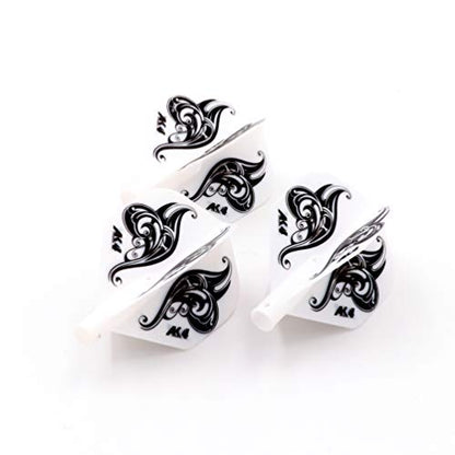 CUESOUL TERO AK4 Dart Flight Standard Shape/Shield Shape/Diamond Shape - color: Standard Shape-White Black Butterfly
