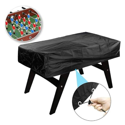 PerGar Foosball Table Cover, Silver, Waterproof, 210D Oxford Cloth, Universal Fit, 160x115x50cm