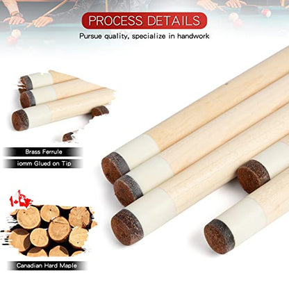 Pool Cue Stick - 58 inch Maple Billiard Pool Stick, 19/20/21 oz 1/2 Maple Pool Cue Stick Kit, 2-Piece Billiard Pool Cue Stick - color: 20 oz