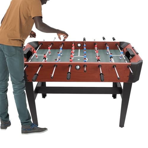 Foosball Table, Soccer Table Game with 8-Stick Design, Foosball Tabletop for Indoor & Outdoor, Family, Kids & Adults