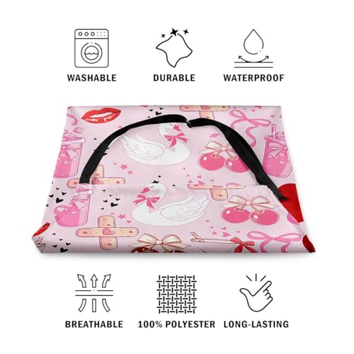 Castle Fairy Cute Rabbit Deer Kitchen Apron - color: Swan Pink Bow