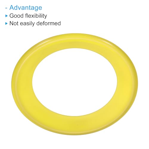 PATIKIL Flying Rings, PP Plastic Flying Discs for Sports Outdoor Playing Game Beach Pool Camping - color: Yellow