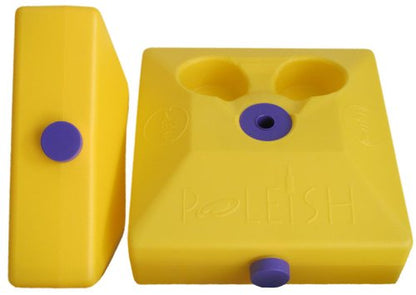 Bottle Bash USA Outdoor Flying Disc Game Set + Poleish Sports Bottle Bash Multi Surface Bases