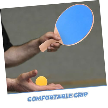 Outdoor Table Tennis Paddle Set with Plastic Elasticity Bats and Bright Balls Professional Racket Kit for Competitive Pong Games and Versatile Outdoor Play