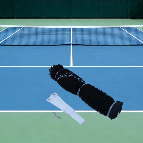 Professional Tennis Net 42ft x 3.5ft – 3.0mm Twisted PE, 4.5cm Mesh, UV/Waterproof, 6mm Steel Cable – Complete Kit with Poles & Ropes for Court, Backyard or Driveway