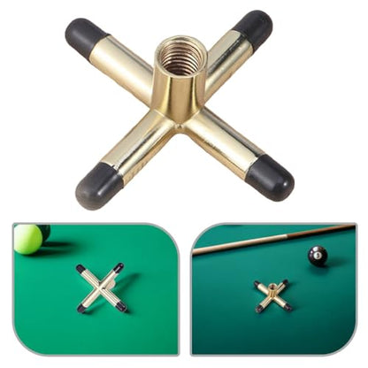 Toddmomy 3pcs Cross Shaped Pool Cue Bridge Head Anti-Slip Billiard Cue Sticks Bridge Head Rest Holder for Snooker Pool Tables Billiard Accessories