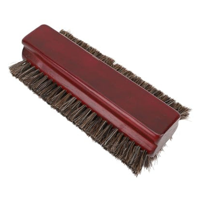Pool Table Brush, 3-Sided Horse Hair Billiards Brush Cleaner for Felt Tables Corner Edges Burgundy Cleaning Kit Billiard Accessories Bumper Equipment