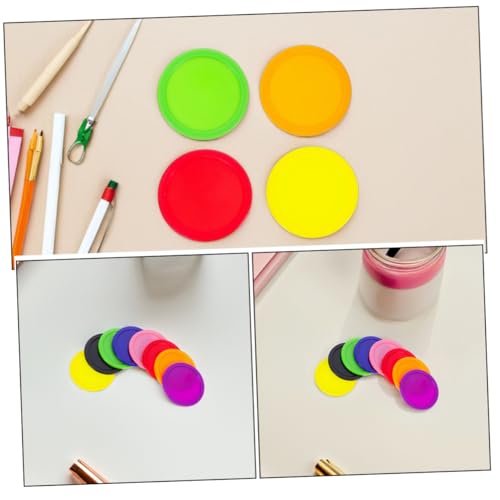Toyvian 8-Piece Heavy-Duty Air Hockey Pucks Set 64mm Replacement Accessories for Game Tables Suitable for Kids and Adults for Indoor Entertainment