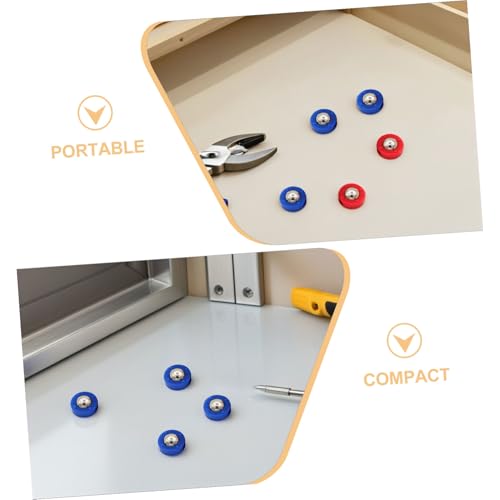 STOBAZA 30pcs Mini Shuffleboard Pucks Replacement Steel Plastic Rollers Lightweight Portable Tabletop Sliding Game Accessories for Family Gatherings and Party Fun