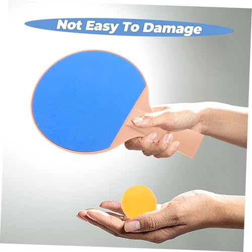 PartyKindom Outdoor Table Tennis Set with Plastic Elasticity Rackets and Pong Balls Comfortable Grip Paddles for Outdoor Games and Competitions Professional Paddle and Ball Kit