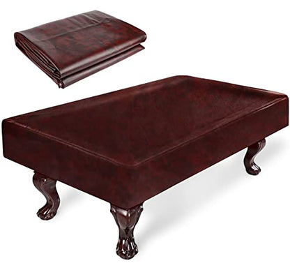 iCOVER Outdoor Pool Table Cover Waterproof Heavy Duty Leatherette Covers for Billiard Tables 8 Feet Brown - color: Brown 8ft