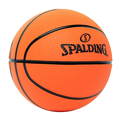 Spalding Mini Indoor Basketball Hoop with Ball, Over the Door Mount, Durable Backboard & Breakaway Rim