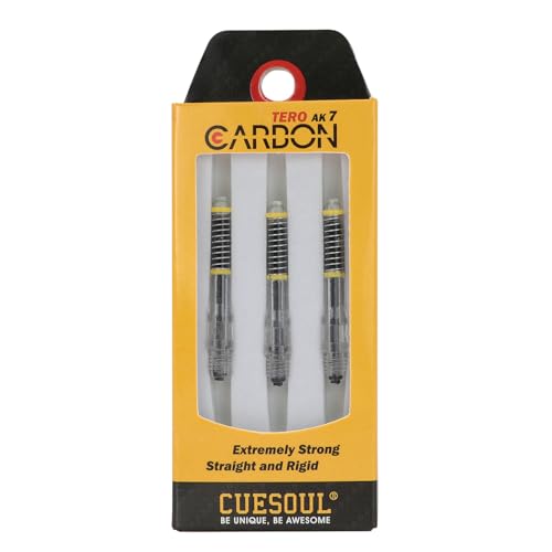 CUESOUL TERO AK7 Carbon Dart Shafts/Stem Built-in Spring Telescopic,Set of 3 pcs - size: C-35mm