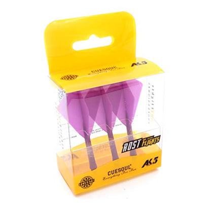 CUESOUL ROST Integrated Dart Shaft and Flights Medium,Diamond Shape,Set of 3 - color: Purple