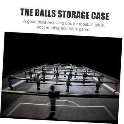 GALPADA Billiard Table Soccer Supply Table Football Accessories Table Football Equipment Balls Storage Case
