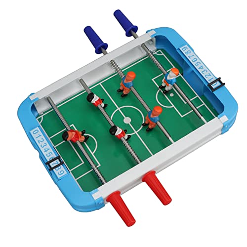 Mini Foosball Table, 10.2x7.3x2in Desktop Football Soccer Game, Parties Entertainment, Rounded Edges with Stable Grip for Kids Adults, Easy to Store