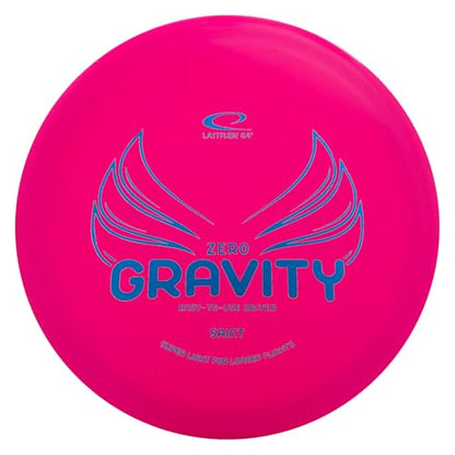 Latitude 64 Gravity Saint | Stable Disc Golf Fairway Driver | Floats in Water | Lightweight w/High Glide & Precise Control | Floating Disc Golf Driver | Grippy Base Plastic | 120-130g (Pink) - color: Pink