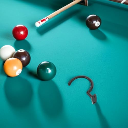 Toyvian 4pcs Billiard Cue Hanger Pool Cue Rack Metal Stick Holder Wall Mounted Billiards Accessories for Home Bar Snooker Storage
