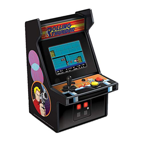My Arcade Micro Player Mini Arcade Machine: Rolling Thunder Video Game, Fully Playable, 6.75 Inch Collectible, Color Display, Speaker, Volume Buttons, Headphone Jack - Electronic Games - style: Rolling Thunder