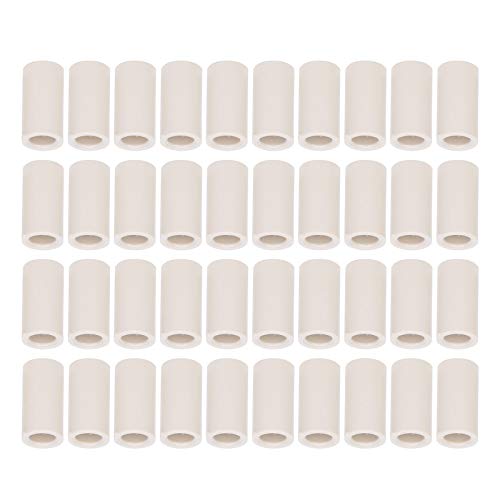 Pool Cue Ferrules, 40 PCS 13mm Fiber Replacement Ferrules Billiard Stick with Screw On Installation for House Bar 8 9 Ball Pool - size: 13MM 1 inch